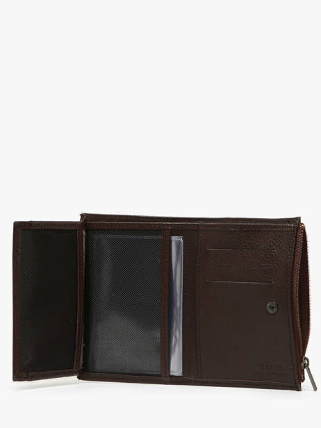 Portefeuille Porte-monnaie Cuir Etrier Marron madras EMAD619 vue secondaire 2